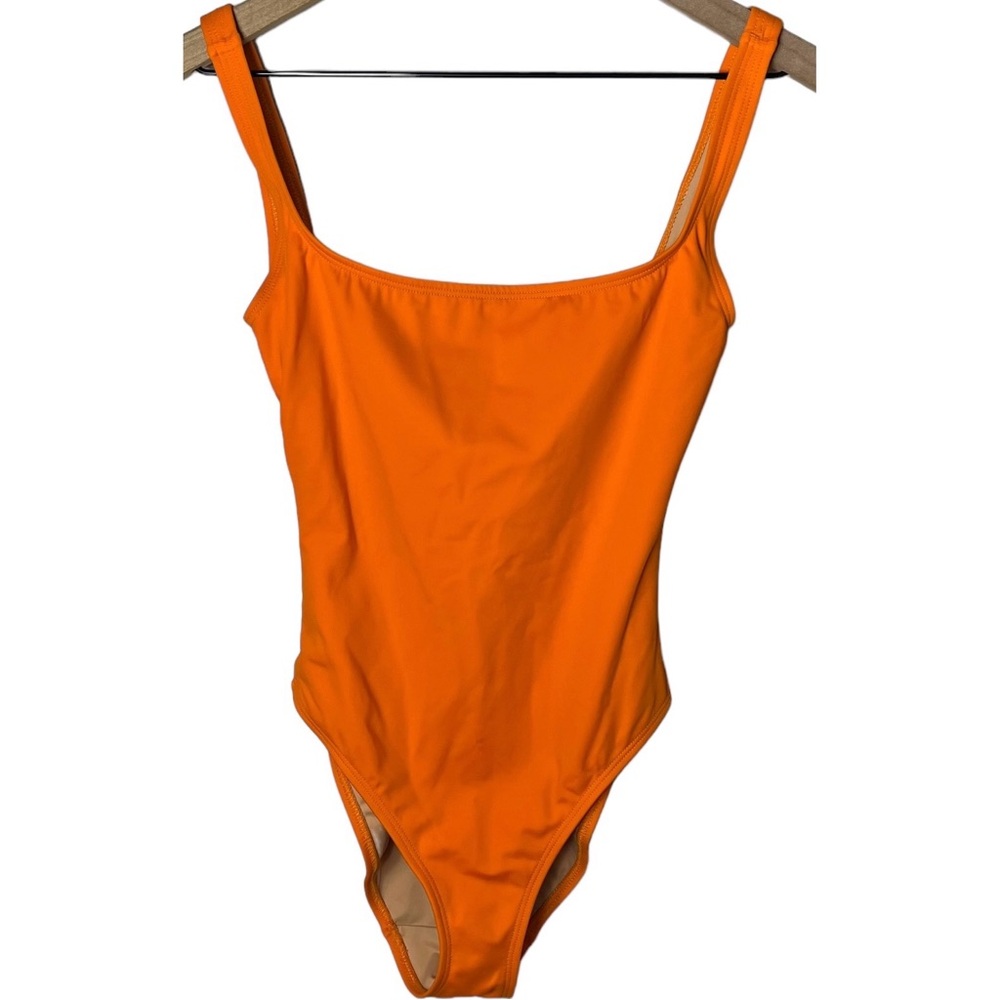 Nu Swim XS Orange One-Piece Swimsuit - Picture 2 of 7